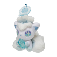 Authentic Shinka No Ishi evolution stone Pokemon Center Plush Alolan Vulpix mascot 13cm 